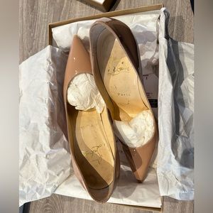 Christian louboutin heels, nude color, 10cm heel, IT 37